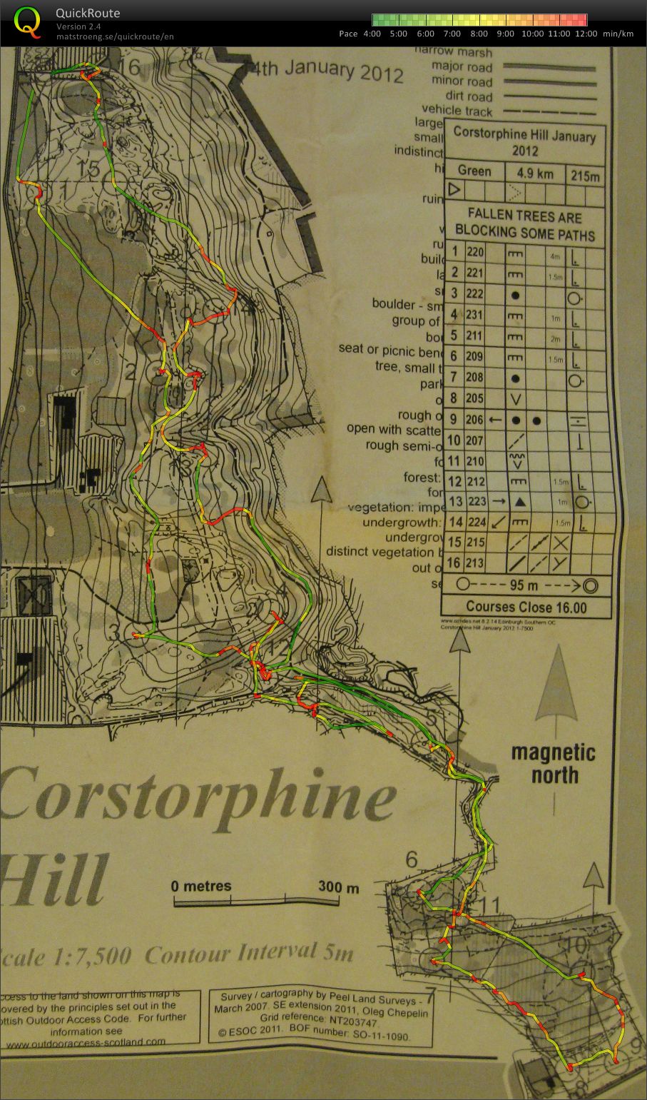 ESOC - Corstorphine (14/01/2012)