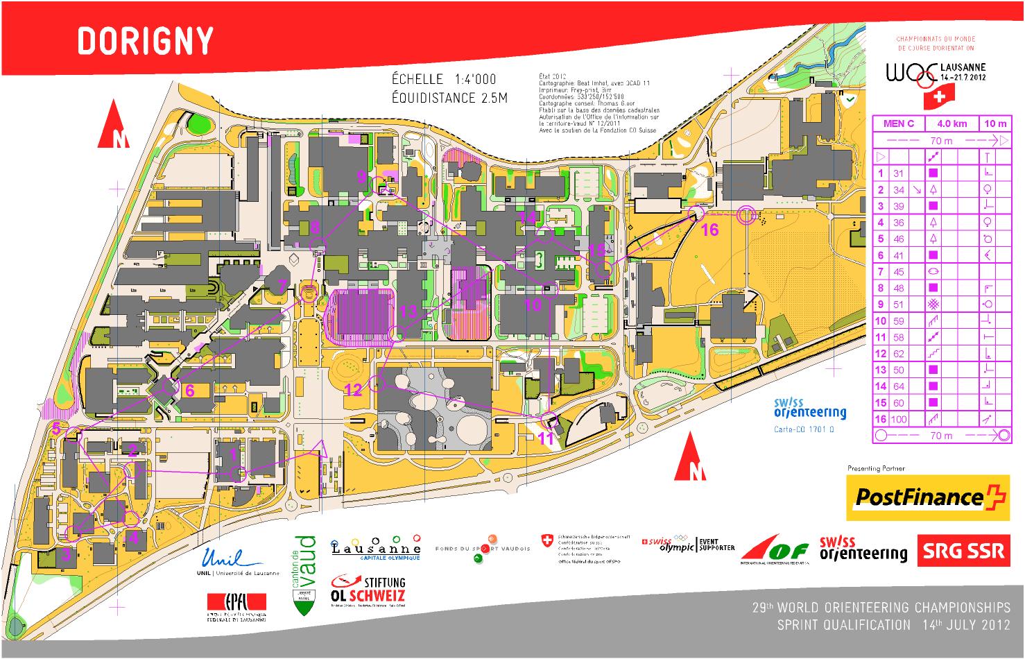 WOC Sprint Q (14/07/2012)